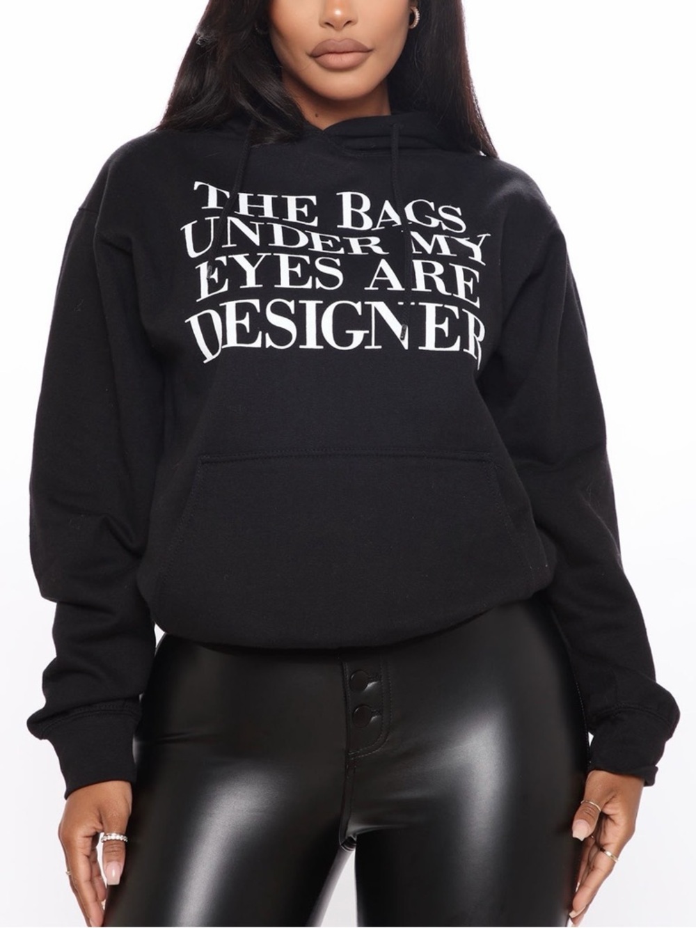 The Bags Are Designer Hoodie - Black